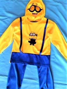 Kids Costumes to Hire - Minion CHILD - Headpce, shirt, pants